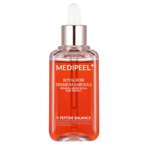 Антивікова сироватка для обличчя з трояндою і пептидами MEDIPEEL Royal Rose Premium Ampoule, 100 мл